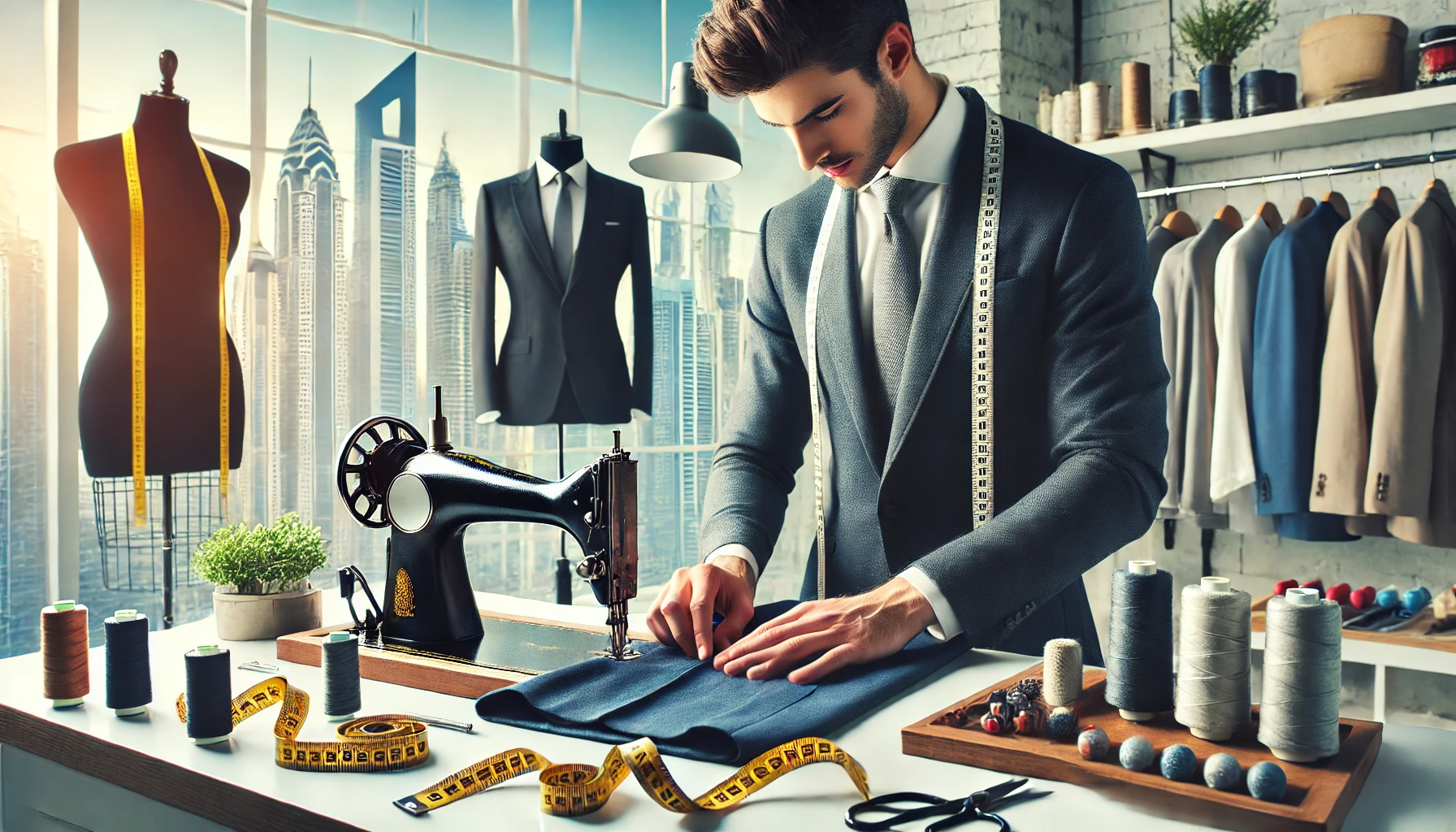 Professional tailoring services in Dubai for alterations, repairs, and restyling of men's and women's clothing.