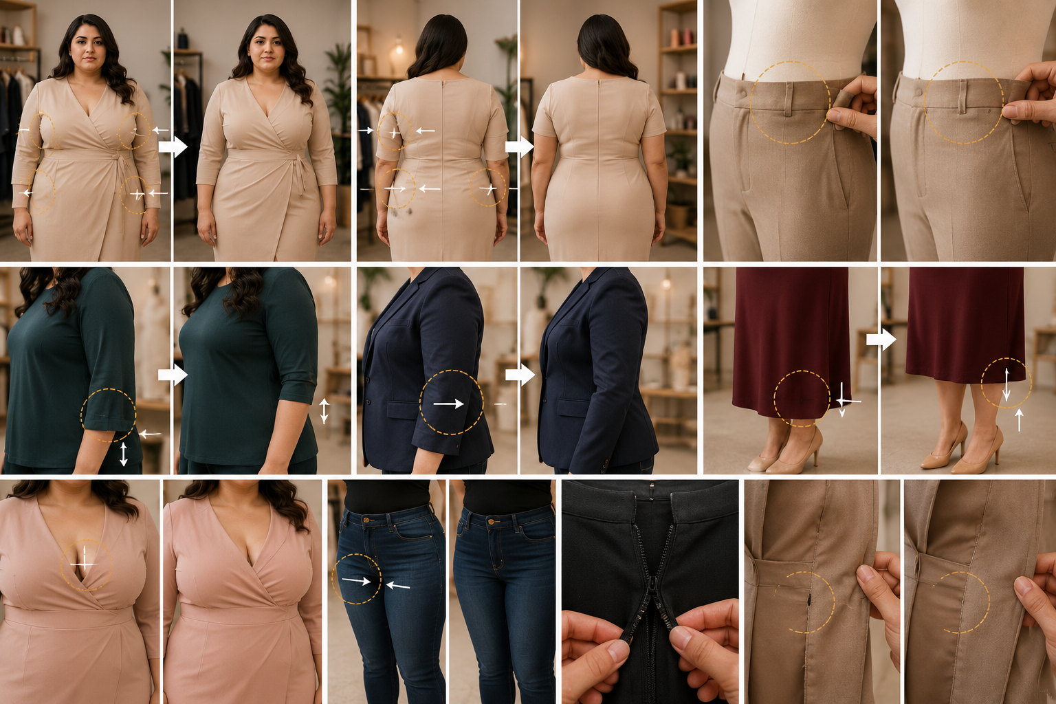 What Can Actually Be Altered for Plus-Size Garments