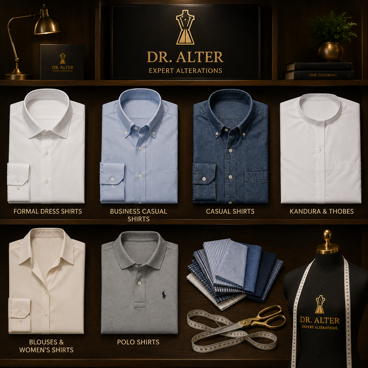 Types of Shirts We Alter in Dubai