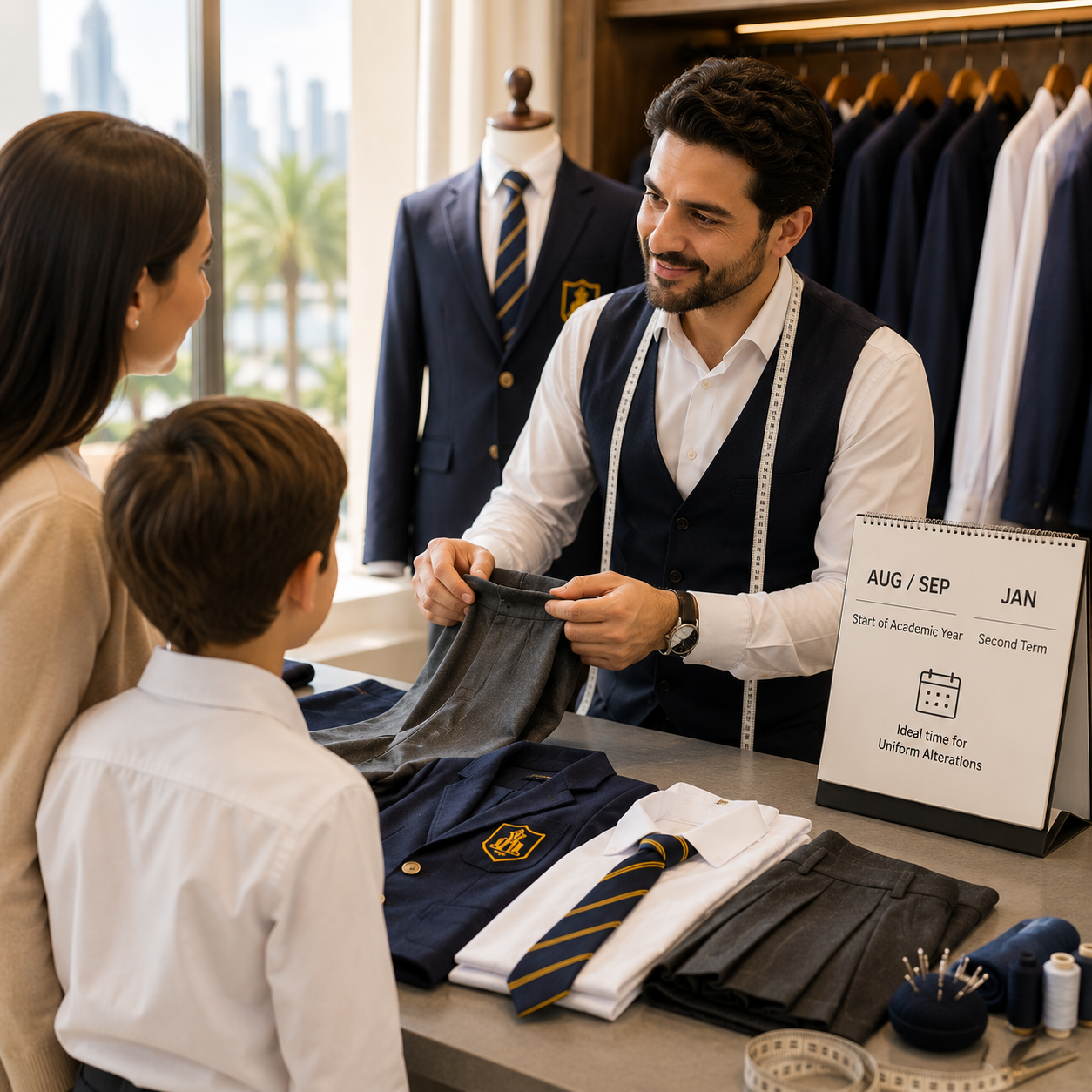 When to Bring Uniforms In for Alteration