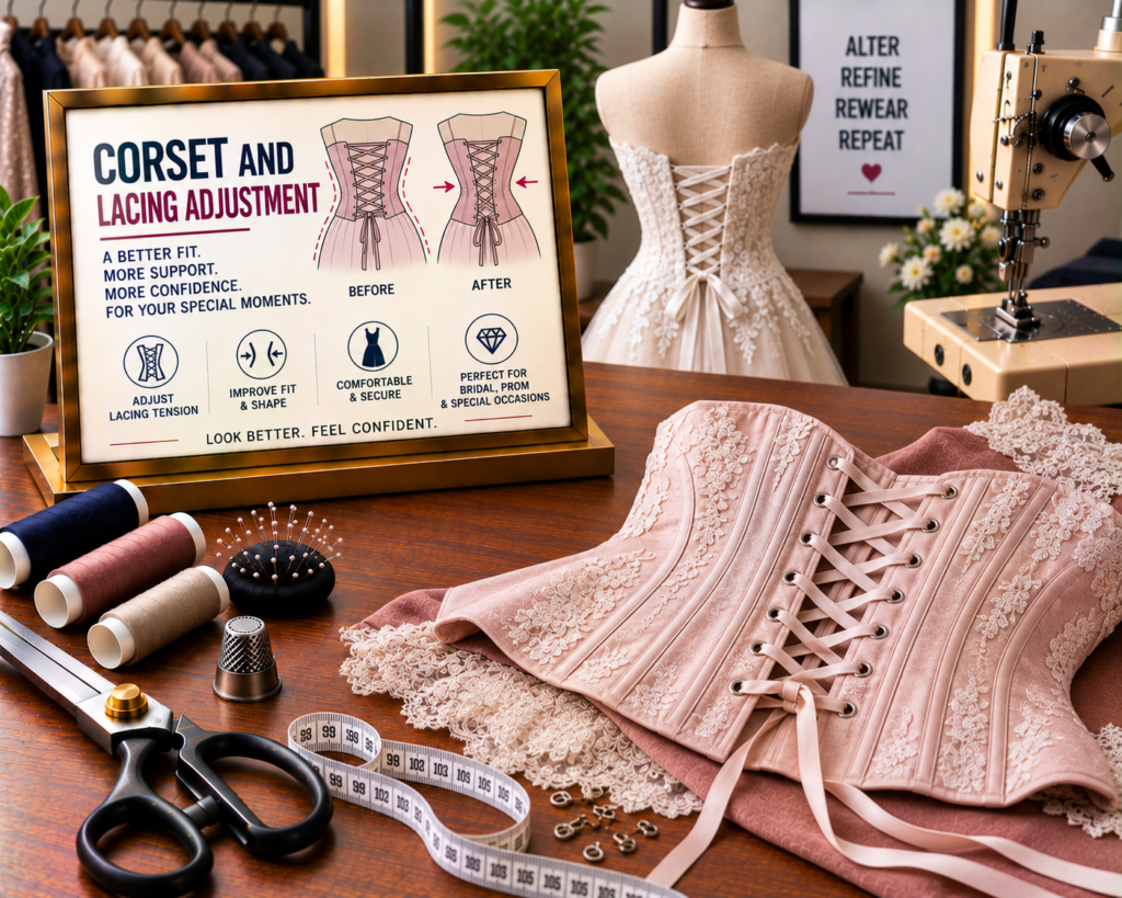 Corset and Lacing Adjustment