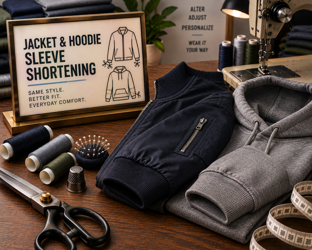 Jacket & Hoodie Sleeve Shortening